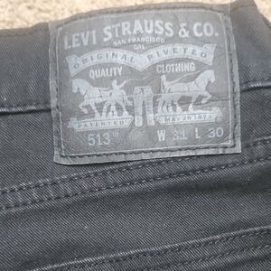 Men's Levi's Black Straight Jeans